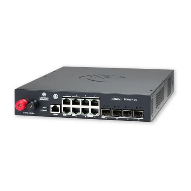 Cambium Networks TX1012-P-DC Managed L2 / L3 PoE Switch με 8 Θύρες Gigabit (1Gbps) Ethernet και 4 SFP Θύρες Cambium Networks TX1012-P-DC Managed L2 / L3 PoE Switch με 8 Θύρες Gigabit (1Gbps) Ethernet και 4 SFP Θύρες - Image 1