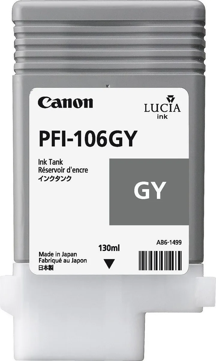 Canon PFI-106 Γνήσιο Μελάνι Εκτυπωτή InkJet Γκρι (6630B001) Canon PFI-106 Γνήσιο Μελάνι Εκτυπωτή InkJet Γκρι (6630B001) - Image 1