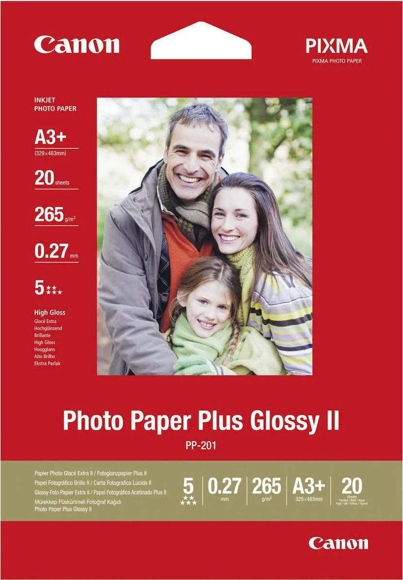 Canon PP-201 Φωτογραφικό Χαρτί Plus ΙΙ A3+ 275gr/m² για Εκτυπωτές Inkjet 20 Φύλλα (2311B021) Canon PP-201 Φωτογραφικό Χαρτί Plus ΙΙ A3+ 275gr/m² για Εκτυπωτές Inkjet 20 Φύλλα (2311B021) - Image 1