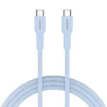 Canyon Braided USB 2.0 Cable USB-C male - USB-C 60W Μπλε 1m CND-CCAP60AB10LBL