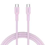 Canyon Braided USB 2.0 Cable USB-C male - USB-C / USB-A 60W Ροζ 1m CND-CCAP60AB10PK