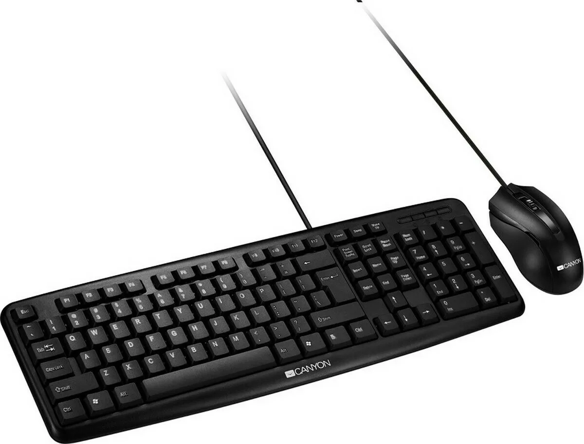 Canyon Classic Wired Combo Set Σετ Πληκτρολόγιο & Ποντίκι Ελληνικό Canyon Classic Wired Combo Set Σετ Πληκτρολόγιο & Ποντίκι Ελληνικό - Image 1