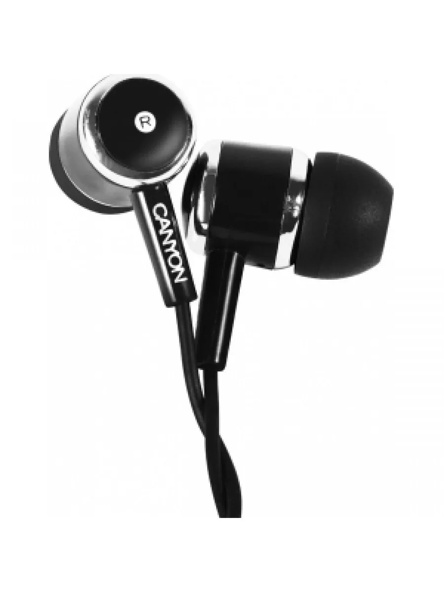 Canyon CNE-CEPM01B In-ear Handsfree Ακουστικά με Βύσμα 3.5mm Μαύρο Canyon CNE-CEPM01B In-ear Handsfree Ακουστικά με Βύσμα 3.5mm Μαύρο - Image 1