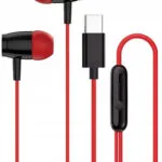 Canyon CNS-CEP5R In-ear Handsfree Ακουστικά με Βύσμα USB-C Κόκκινο