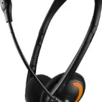 Canyon CNS-CHS01BO On Ear Multimedia Ακουστικά με μικροφωνο και σύνδεση 3.5mm Jack σε Πορτοκαλί χρώμα