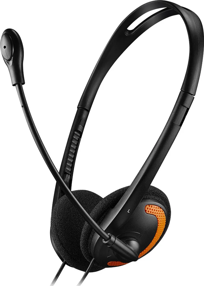 Canyon CNS-CHS01BO On Ear Multimedia Ακουστικά με μικροφωνο και σύνδεση 3.5mm Jack σε Πορτοκαλί χρώμα Canyon CNS-CHS01BO On Ear Multimedia Ακουστικά με μικροφωνο και σύνδεση 3.5mm Jack σε Πορτοκαλί χρώμα - Image 1