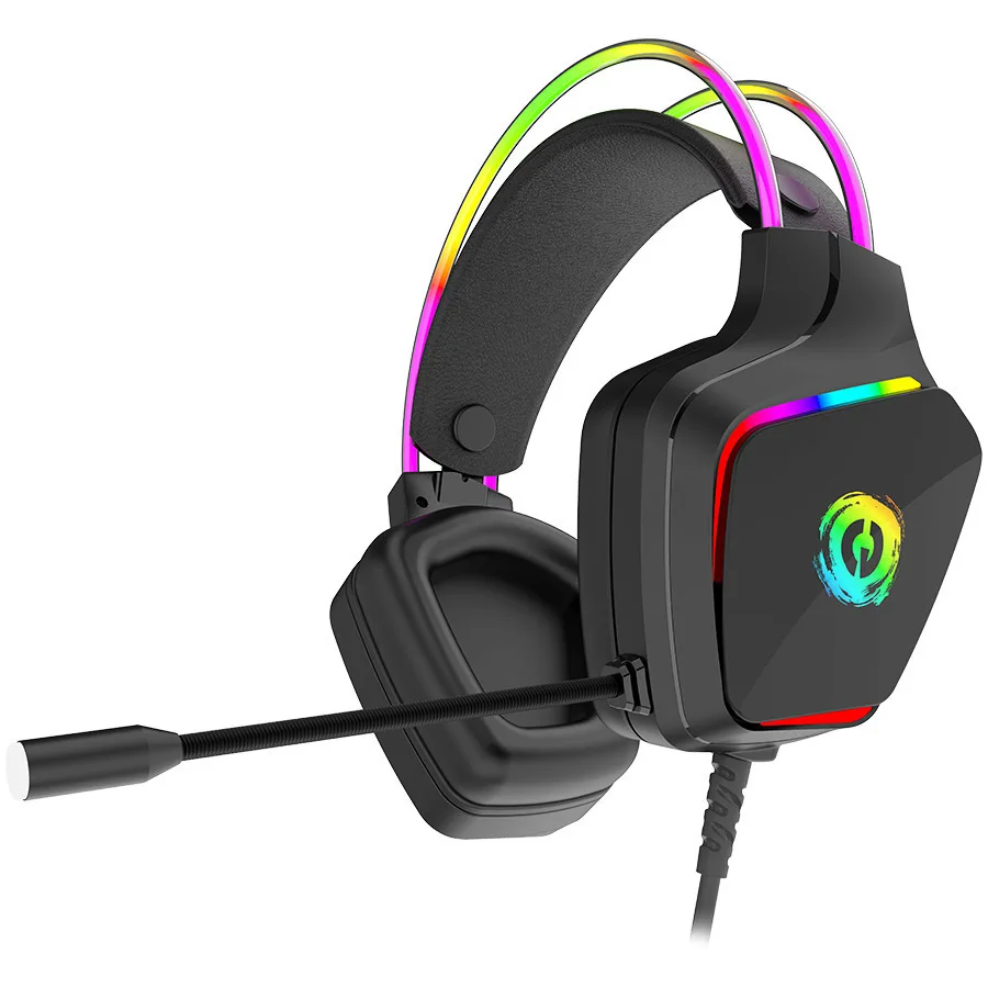 Canyon Darkless GH-9A Over Ear Gaming Headset με σύνδεση 3.5mm / USB for PC Canyon Darkless GH-9A Over Ear Gaming Headset με σύνδεση 3.5mm / USB for PC - Image 1