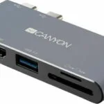 Canyon Docking Station με Διπλό USB-C HDMI 4K PD Γκρι (CNS-TDS05DG)