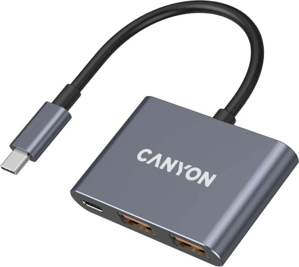 Canyon Hub 3 Θυρών USB 3.2 με σύνδεση USB-C Γκρι CNS-TDS3 Canyon Hub 3 Θυρών USB 3.2 με σύνδεση USB-C Γκρι CNS-TDS3 - Image 1