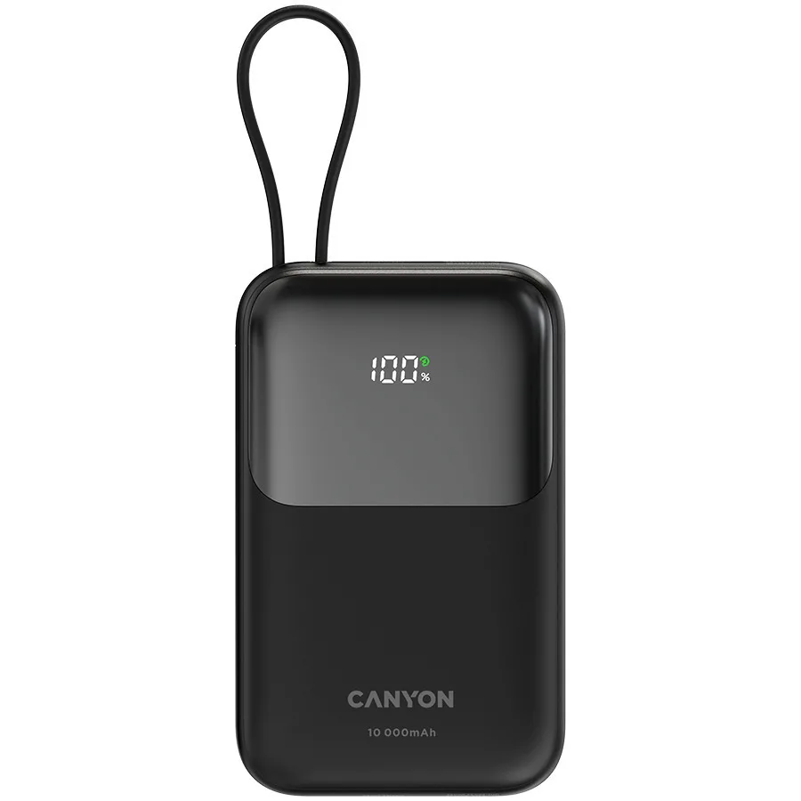 Canyon OnPower 101 10000mAh 22.5W με Θύρα USB-A και Θύρα USB-C Power Delivery Μαύρο Canyon OnPower 101 10000mAh 22.5W με Θύρα USB-A και Θύρα USB-C Power Delivery Μαύρο - Image 1