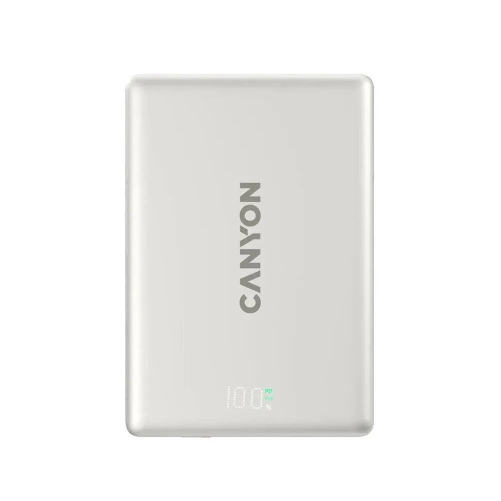 Canyon OnPower 500 MagSafe 5000mAh 20W με Θύρα USB-C Power Delivery Γκρι Canyon OnPower 500 MagSafe 5000mAh 20W με Θύρα USB-C Power Delivery Γκρι - Image 1