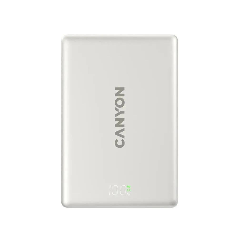 Canyon OnPower 511 MagSafe 10000mAh 20W με Θύρα USB-C Power Delivery Γκρι Canyon OnPower 511 MagSafe 10000mAh 20W με Θύρα USB-C Power Delivery Γκρι - Image 1