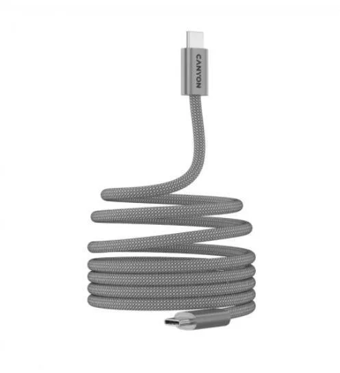 Canyon Onwire 60mg Data Cable Usb-c Usb-c 1 M Gray Canyon Onwire 60mg Data Cable Usb-c Usb-c 1 M Gray - Image 1