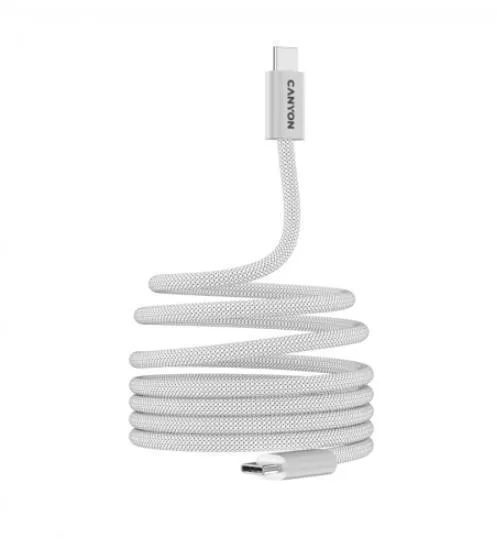 Canyon Onwire 60mg Data Cable Usb-c Usb-c 1 M White Canyon Onwire 60mg Data Cable Usb-c Usb-c 1 M White - Image 1