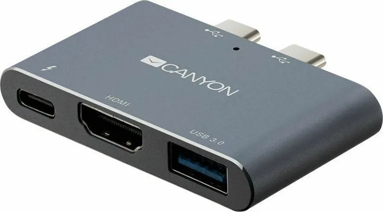 Canyon USB-C Docking Station με HDMI 4K PD Ασημί (CNS-TDS01DG) Canyon USB-C Docking Station με HDMI 4K PD Ασημί (CNS-TDS01DG) - Image 1