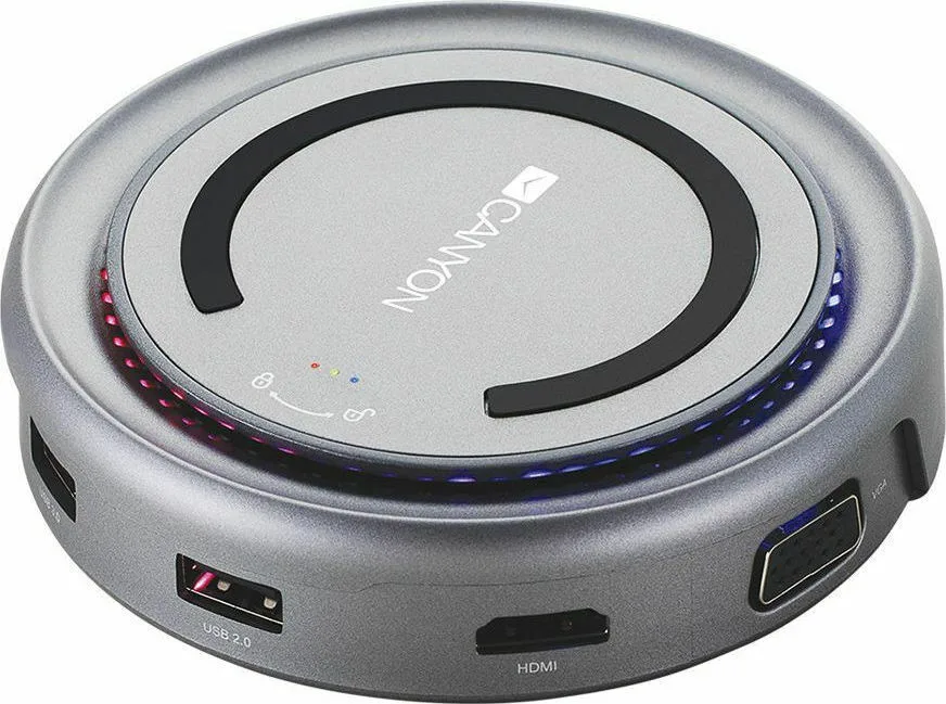 Canyon USB-C Docking Station με HDMI 4K PD Ασημί (CNS-TDS07DG) Canyon USB-C Docking Station με HDMI 4K PD Ασημί (CNS-TDS07DG) - Image 1