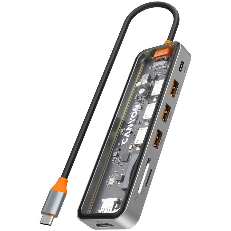 Canyon USB-C Docking Station με HDMI 4K PD Γκρι (CNS-TDS13) Canyon USB-C Docking Station με HDMI 4K PD Γκρι (CNS-TDS13) - Image 1