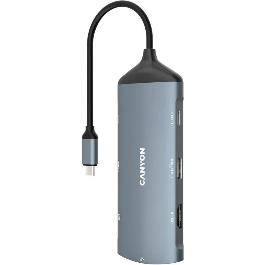 Canyon USB-C Docking Station με HDMI 4K PD Ethernet Γκρι (CNS-TDS15) Canyon USB-C Docking Station με HDMI 4K PD Ethernet Γκρι (CNS-TDS15) - Image 1