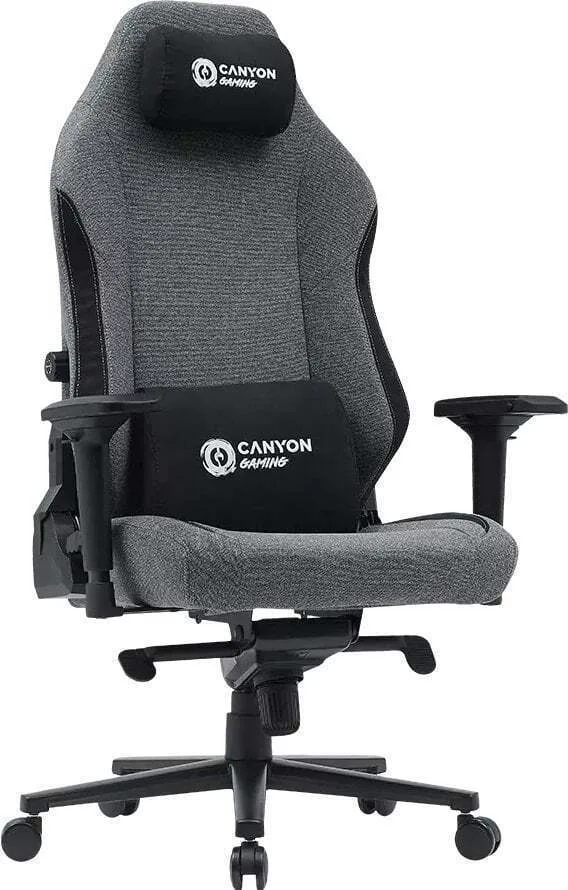 Canyon XLCH01 Υφασμάτινη Καρέκλα Gaming με Ρυθμιζόμενα Μπράτσα Γκρι Canyon XLCH01 Υφασμάτινη Καρέκλα Gaming με Ρυθμιζόμενα Μπράτσα Γκρι - Image 1