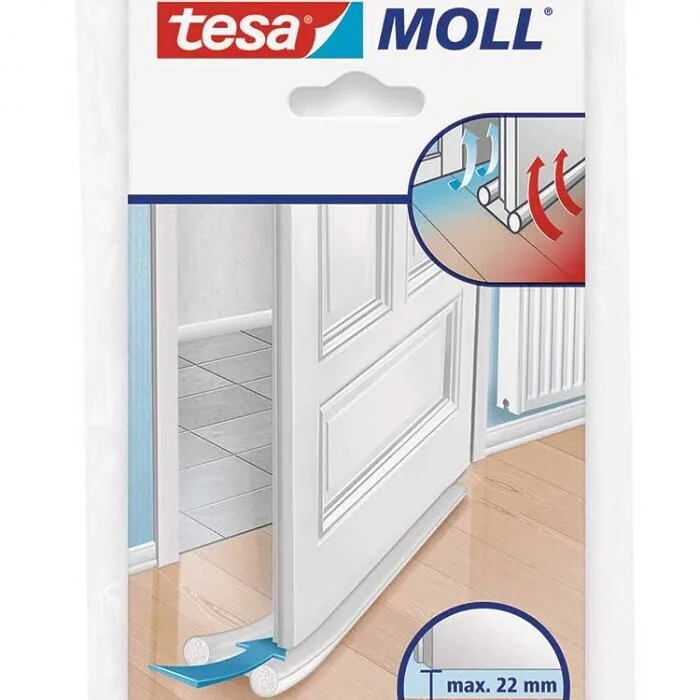 Αεροστόπ Tesamoll Door Bottom Double Seal 0.95mx 25mm White Αεροστόπ Tesamoll Door Bottom Double Seal 0.95mx 25mm White - Image 1
