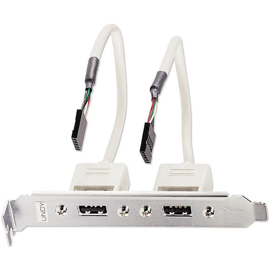 Αντάπτορας Lindy Bracket Usb 2x Usb Typ A 5 Idc-coupling 0.2m Αντάπτορας Lindy Bracket Usb 2x Usb Typ A 5 Idc-coupling 0.2m - Image 1