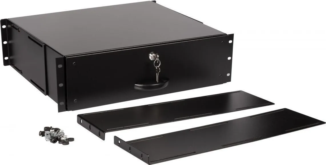 Αξεσουάρ Καμπίνες Δικτύου Equip Drawer 19" 3u Lockable Black Αξεσουάρ Καμπίνες Δικτύου Equip Drawer 19" 3u Lockable Black - Image 1