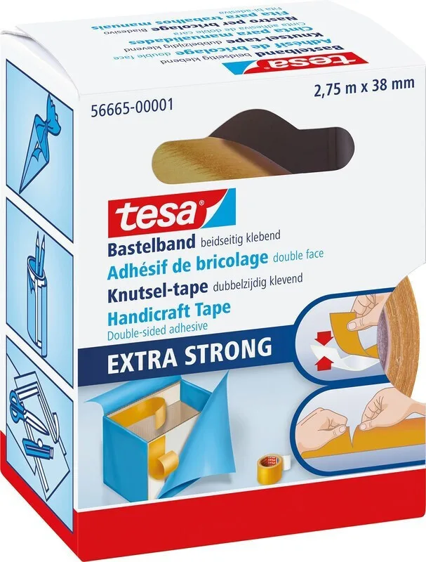 Αυτοκολλητη Ταινια Διπλη Οψης Διαφανη Tesa 2.75m X 38mm Αυτοκολλητη Ταινια Διπλη Οψης Διαφανη Tesa 2.75m X 38mm - Image 1
