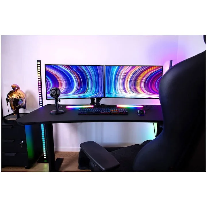 Γραφείο Gaming Arena Ξύλινο Pureblack 140x75.5εκ. ARENA-MEDIUM-PBK Γραφείο Gaming Arena Ξύλινο Pureblack 140x75.5εκ. ARENA-MEDIUM-PBK - Image 1