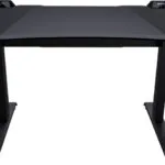 Γραφείο Gaming Mars Ξύλινο Black RGB με Μεταλλικά Πόδια, LED & USB θύρες 153.3x75x77εκ. NY7D0005-00