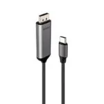 Καλώδιο Lindy Διπλής Κατεύθυνσης Usb C-dp 1m