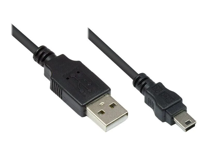 Καλώδιο Usb Alcasa Usb-a Miniusb 1.8 M Μαύρο 3310-am2 Καλώδιο Usb Alcasa Usb-a Miniusb 1.8 M Μαύρο 3310-am2 - Image 1
