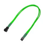 Καλώδιo Nanoxia 3-pin Extension 30 Cm Single Neon-green