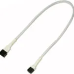 Καλώδιo Nanoxia 3-pin Extension 30 Cm White