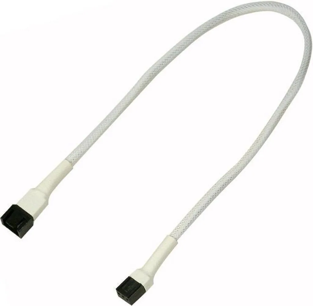 Καλώδιo Nanoxia 3-pin Extension 30 Cm White Καλώδιo Nanoxia 3-pin Extension 30 Cm White - Image 1