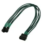 Καλώδιo Nanoxia 4-pin To 2 X 3-pin Single 30 Cm Green