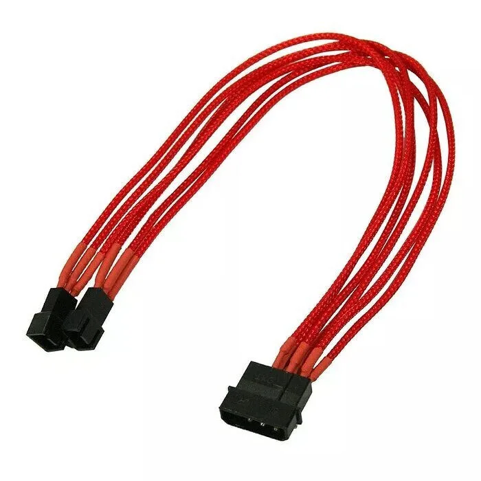 Καλώδιo Nanoxia 4-pin To 2 X 3-pin Single 30 Cm Rot Καλώδιo Nanoxia 4-pin To 2 X 3-pin Single 30 Cm Rot - Image 1
