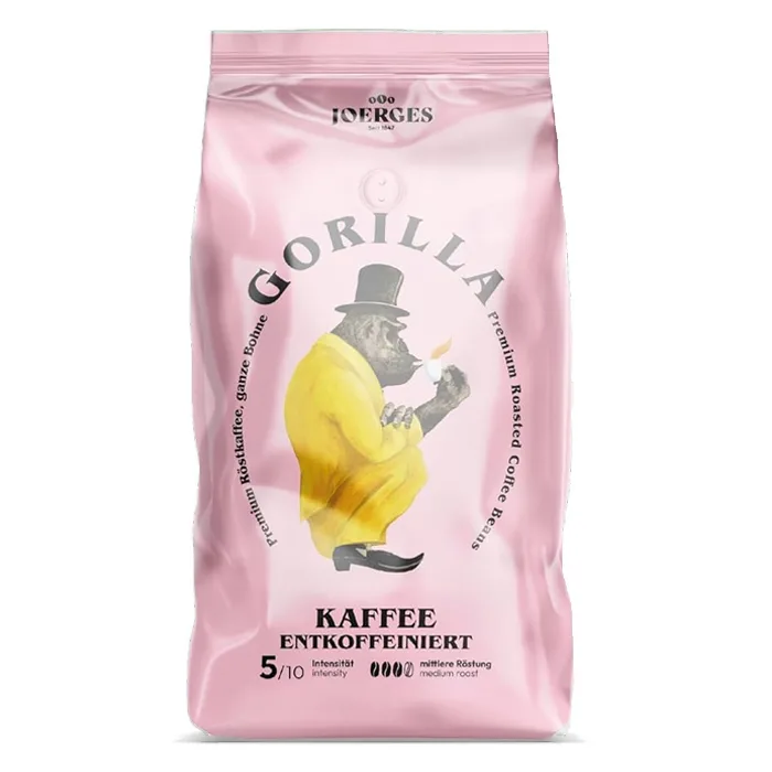 Καφές Espresso Joerges Gorilla Decaf 1000g Κόκκους Καφές Espresso Joerges Gorilla Decaf 1000g Κόκκους - Image 1