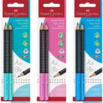 Μολύβια Faber-castell Jumbo Grip Two Tone 2xbs Bk