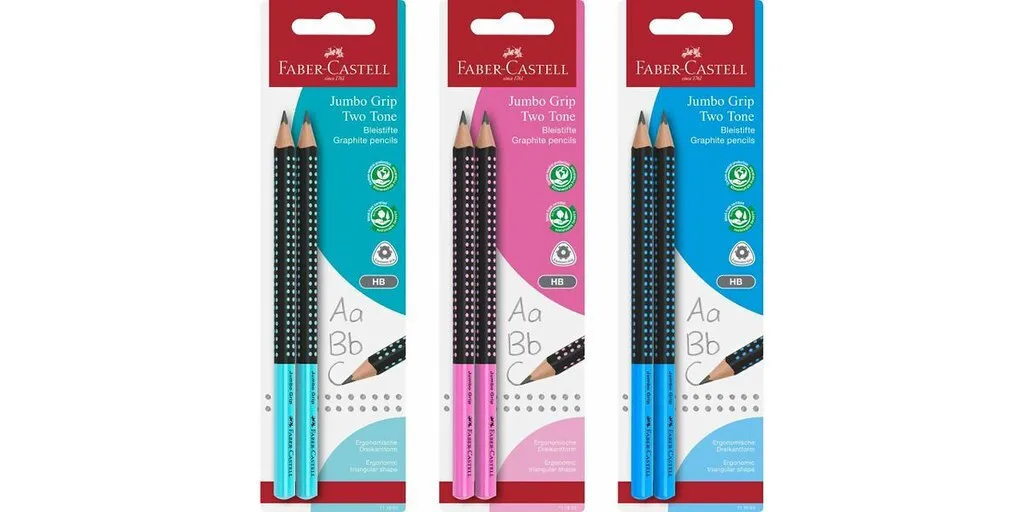 Μολύβια Faber-castell Jumbo Grip Two Tone 2xbs Bk Μολύβια Faber-castell Jumbo Grip Two Tone 2xbs Bk - Image 1