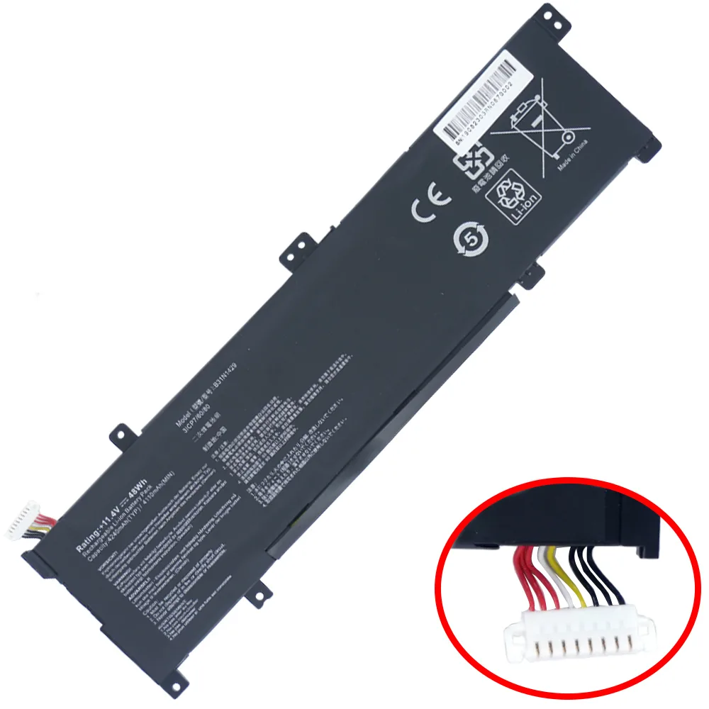 Μπαταρία Laptop Battery Asus Vivobook A501 A501l A501lb5200 K501 11.4v 48wh 4240mah B31n1429 Καλωδιοταινία 8 Pins Κωδ.1-bat0465 Μπαταρία Laptop Battery Asus Vivobook A501 A501l A501lb5200 K501 11.4v 48wh 4240mah B31n1429 Καλωδιοταινία 8 Pins Κωδ.1-bat0465 - Image 1