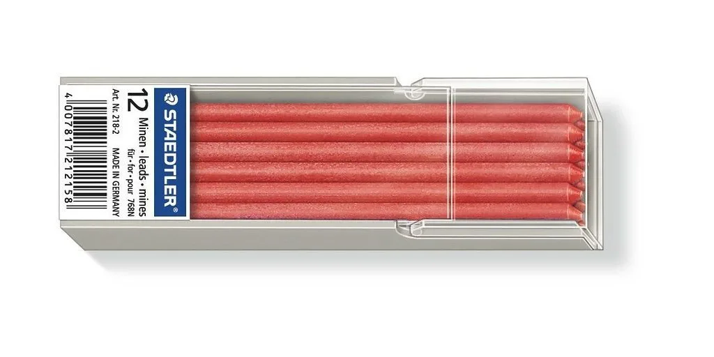 Μύτες Μηχανικών Μολυβιών Staedtler Mine Lumocolor Non-perm Red 12st Μύτες Μηχανικών Μολυβιών Staedtler Mine Lumocolor Non-perm Red 12st - Image 1