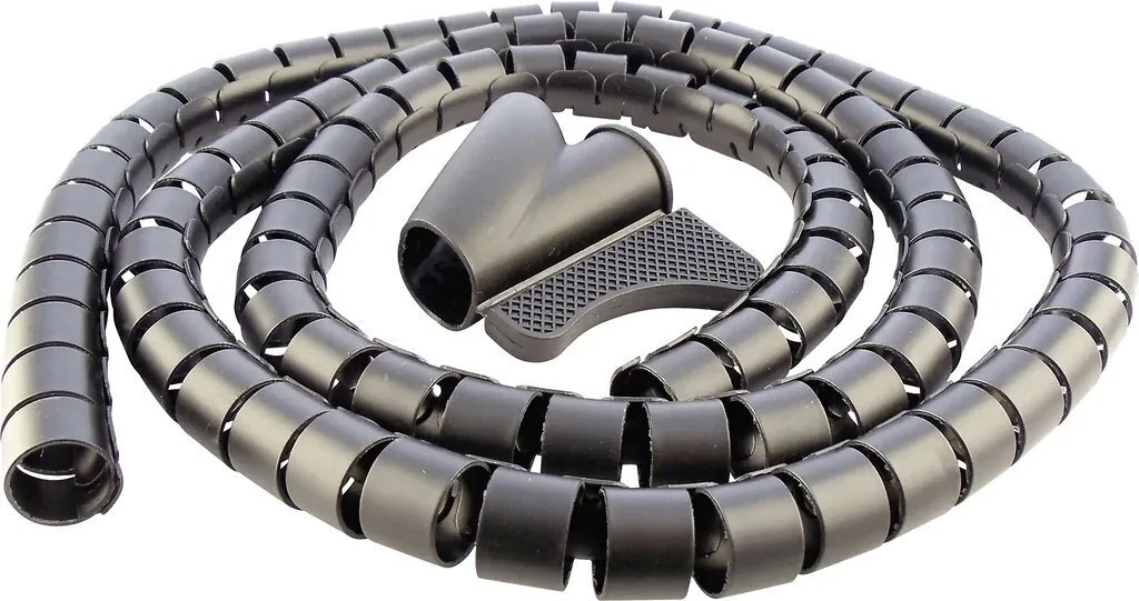 Οργανωτής Καλωδίων Schwaiger Spiral 28mm 1,5 M Black Οργανωτής Καλωδίων Schwaiger Spiral 28mm 1,5 M Black - Image 1