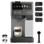 Cecotec FreeStyle Latte T Αυτόματη Μηχανή Espresso Πίεσης 20bar για Cappuccino Μαύρη
