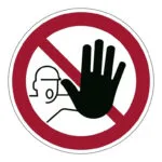 Πινακίδα Απαγόρευσης Durable Prohibition Sticker 'no Entry'