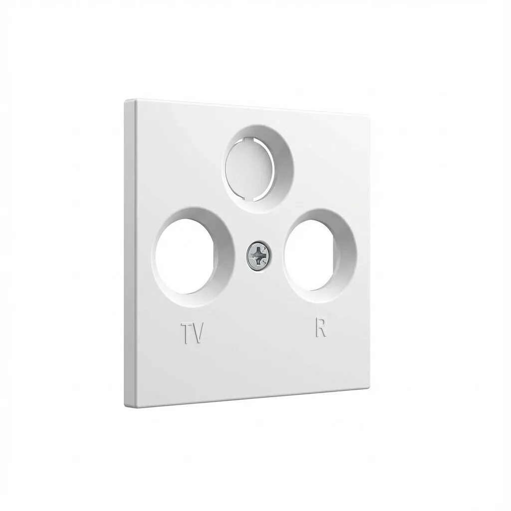 Πλαίσιο Διακόπτη Gira System 55 Cover Coaxial Antenna Socket *pure White Satin Matt* Πλαίσιο Διακόπτη Gira System 55 Cover Coaxial Antenna Socket *pure White Satin Matt* - Image 1