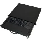 Πληκτρολόγιο Καμπίνα Δικτύου Aixcase 19" Rack 1u De Trackball Ps2&usb Black