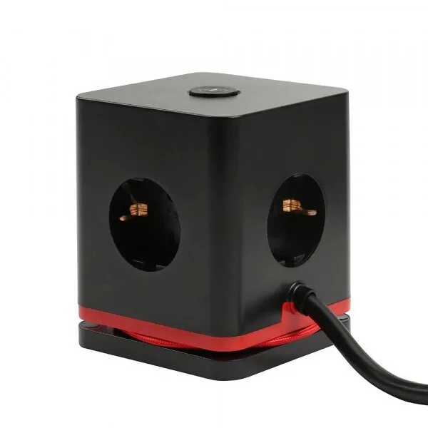 Πολύπριζο Usb Olympia Socket Cube Ioio Sw 1000 Black Πολύπριζο Usb Olympia Socket Cube Ioio Sw 1000 Black - Image 1