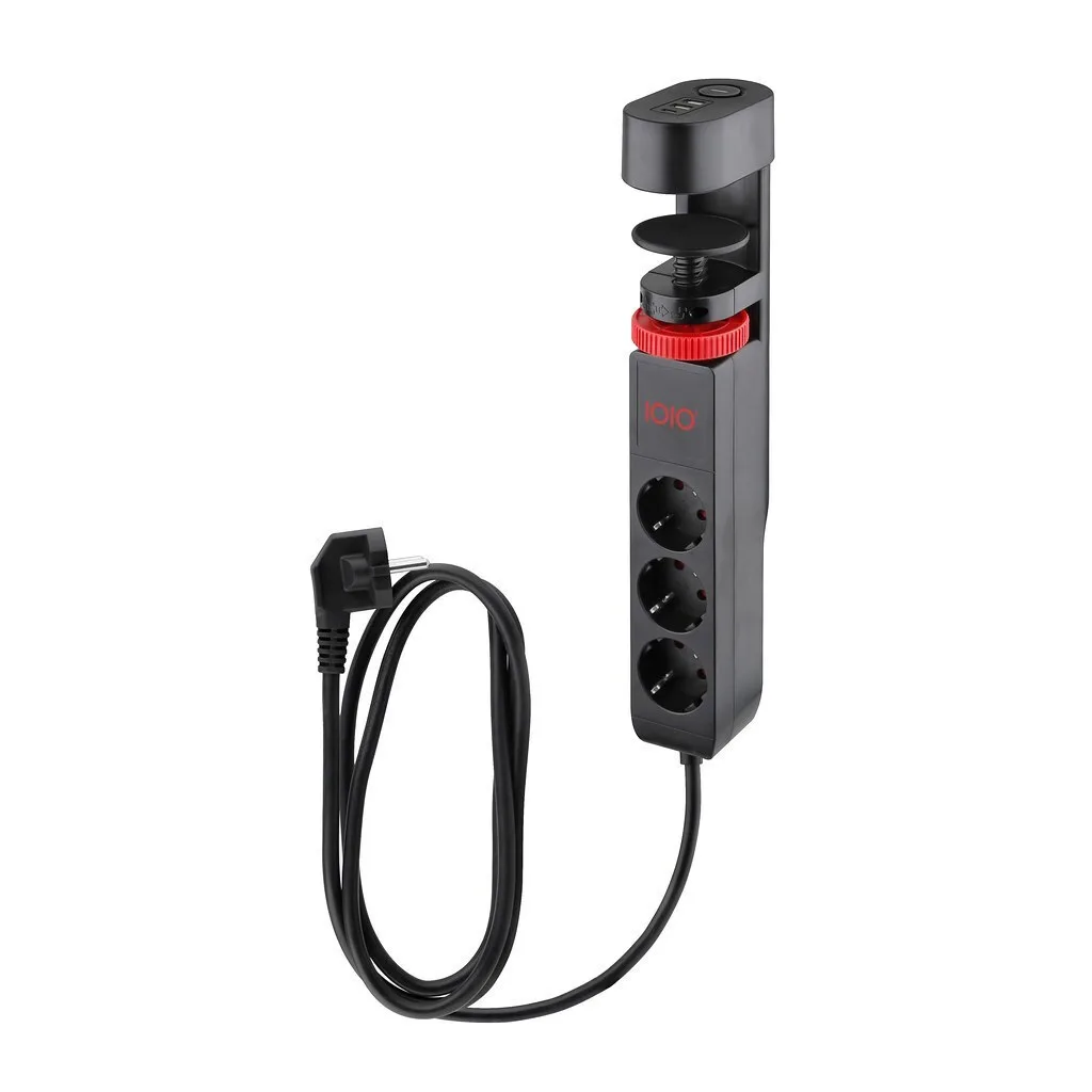 Πολύπριζο Usb Olympia Table Edge Power Strip Ioio Sl 3000 Black Πολύπριζο Usb Olympia Table Edge Power Strip Ioio Sl 3000 Black - Image 1