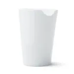 Ποτήρι Καφέ/Freddo από Κεραμικό σε Λευκό Χρώμα 400ml T023701