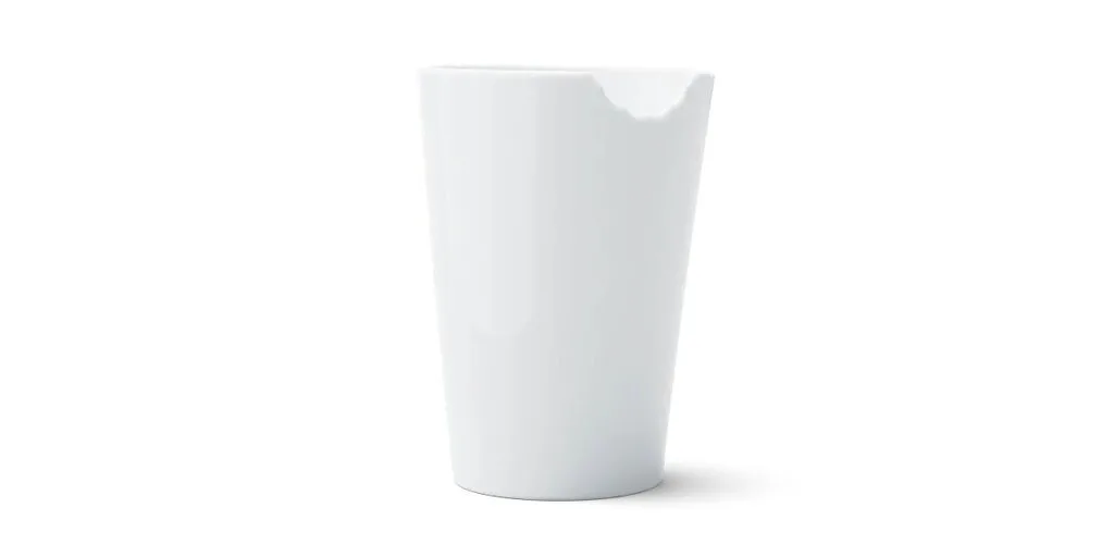 Ποτήρι Καφέ/Freddo από Κεραμικό σε Λευκό Χρώμα 400ml T023701 Ποτήρι Καφέ/Freddo από Κεραμικό σε Λευκό Χρώμα 400ml T023701 - Image 1